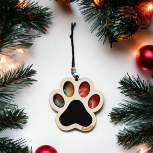 Personalized Dog/Cat paw Memorial Ornament (keepsake for fur)